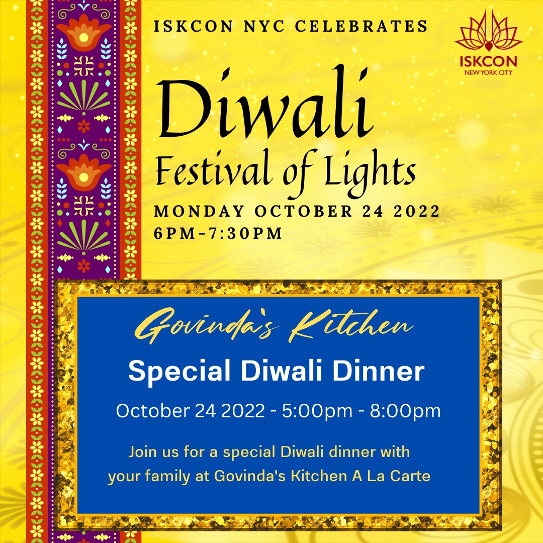 Diwali Festival and Dinner ISKCON of New York City